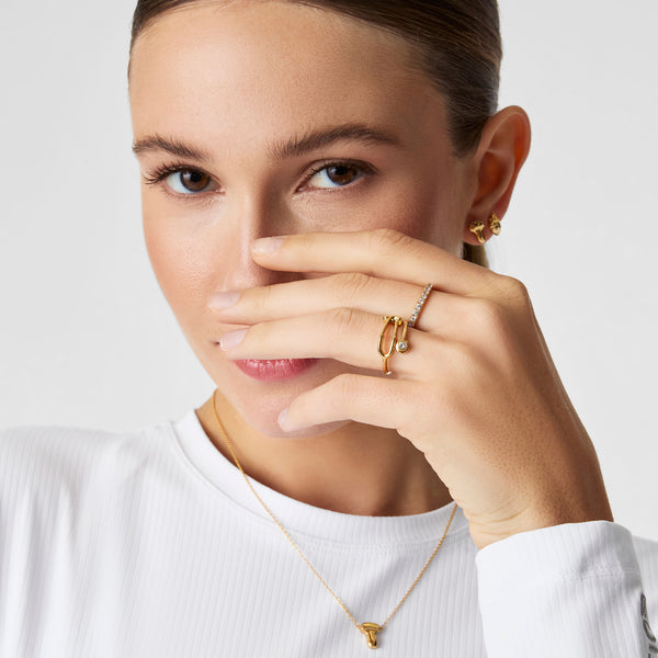 Gold Stethoscope Ring