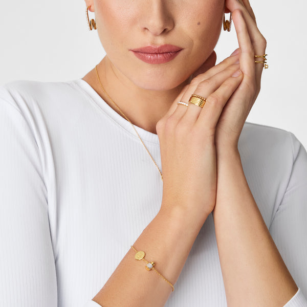 Gold Botox Babe Pavé Bracelet