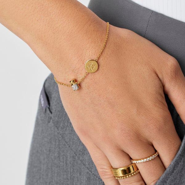 Gold Botox Babe Pavé Bracelet