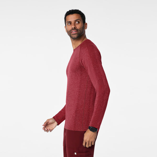 Men's Burgundy Makato Seamless - Long-Sleeve Underscrub