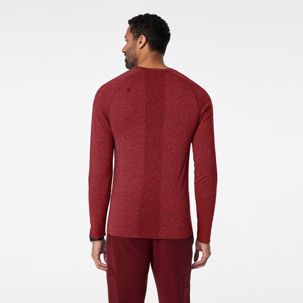 Men's Burgundy Makato Seamless - Long-Sleeve Underscrub
