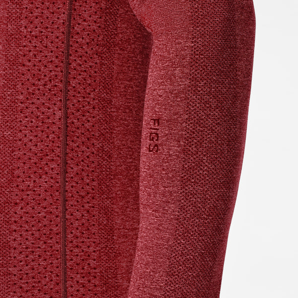Men's Burgundy Makato Seamless - Long-Sleeve Underscrub