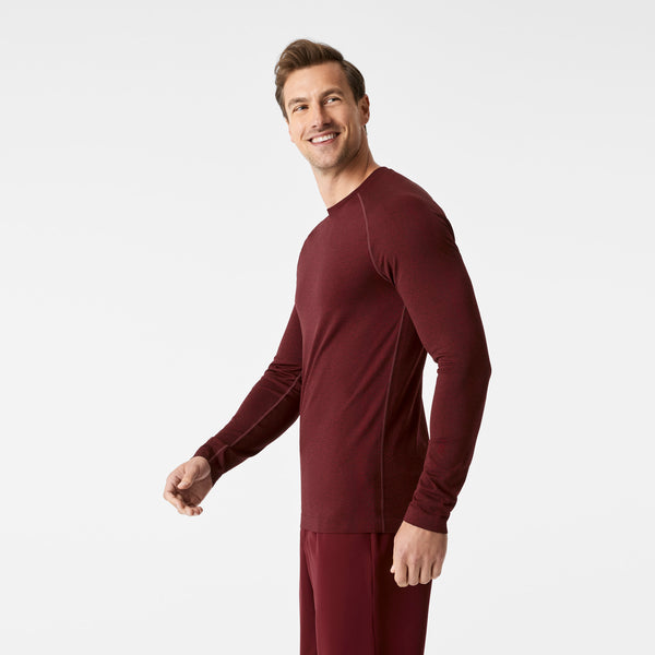 Men's Burgundy Makato Seamless - Long-Sleeve Underscrub