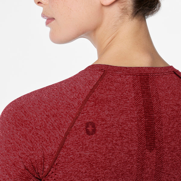 Women's Burgundy Salta Seamless - Long-Sleeve Underscrub