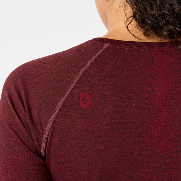 Women's Burgundy Salta Seamless - Long-Sleeve Underscrub
