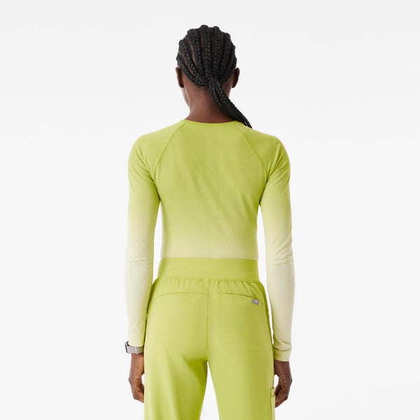 Women's Ombre Celery Salta Seamless - Long-Sleeve Underscrub
