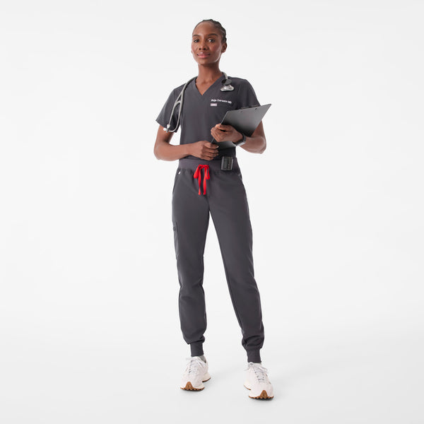 Women's Charcoal Zamora™ - Petite Jogger Scrub Pant