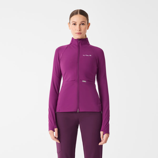 Women's Light Deep Purple ContourKnit Scrub Jacket