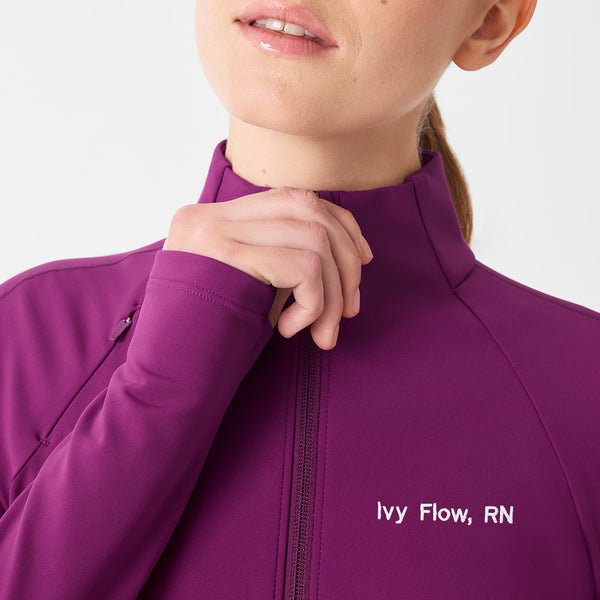 Women's Light Deep Purple ContourKnit Scrub Jacket