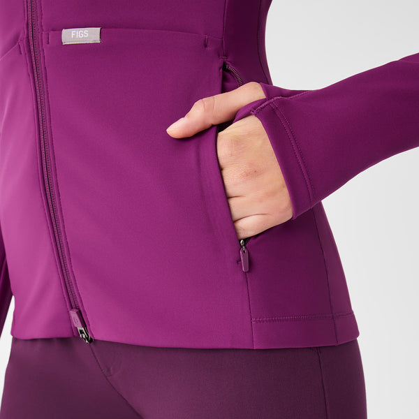 Women's Light Deep Purple ContourKnit Scrub Jacket