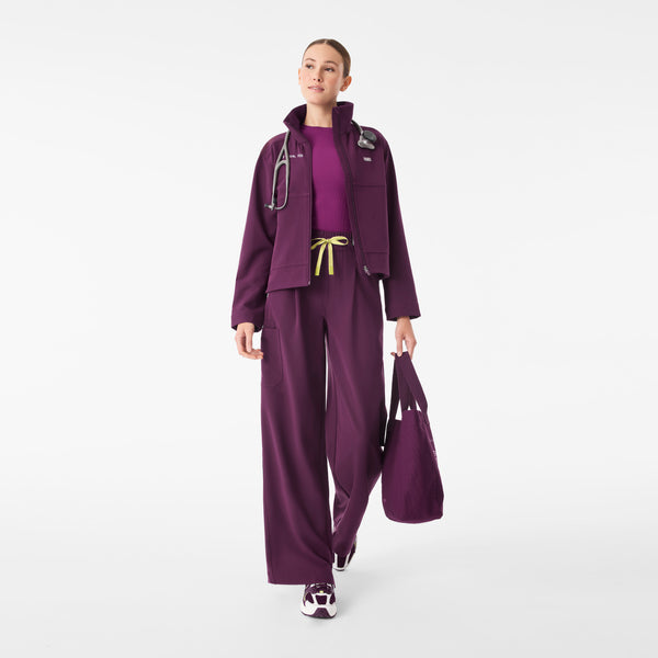 Women's Deep Purple Lenox Scrub Jacket