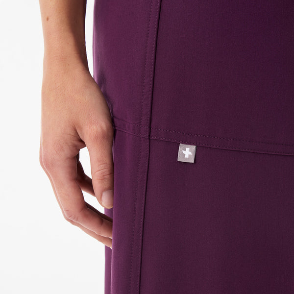 Women's Deep Purple Roslyn Mid-Rise Wide-Leg - Tall Scrub Pant