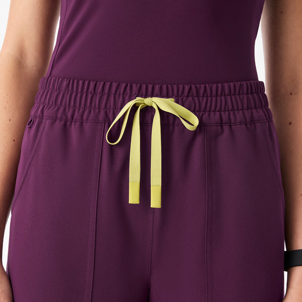 Women's Deep Purple Roslyn Mid-Rise Wide-Leg - Tall Scrub Pant
