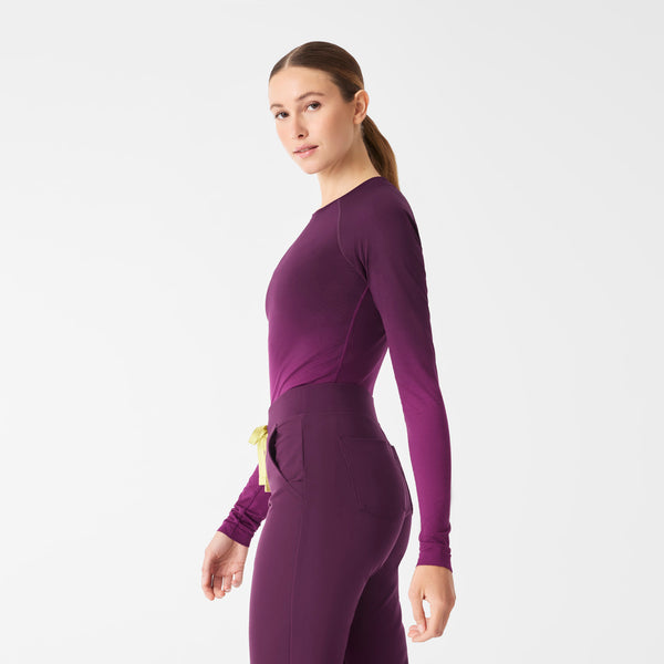 Women's Deep Purple Salta Seamless - Long-Sleeve Underscrub