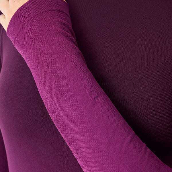 Women's Deep Purple Salta Seamless - Long-Sleeve Underscrub