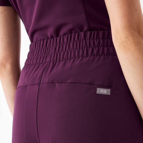 Women's Deep Purple Ultra-High-Rise Shelby Wide-Leg - Scrub Pant