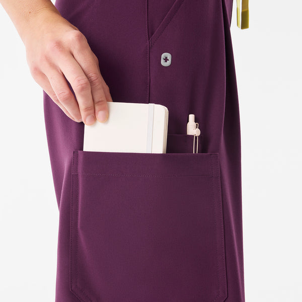 Women's Deep Purple Ultra-High-Rise Shelby Wide-Leg - Scrub Pant