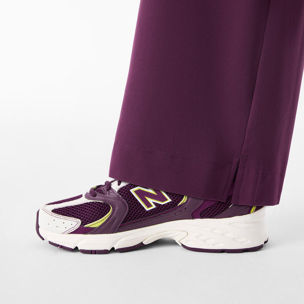 Women's Deep Purple Ultra-High-Rise Shelby Wide-Leg - Scrub Pant