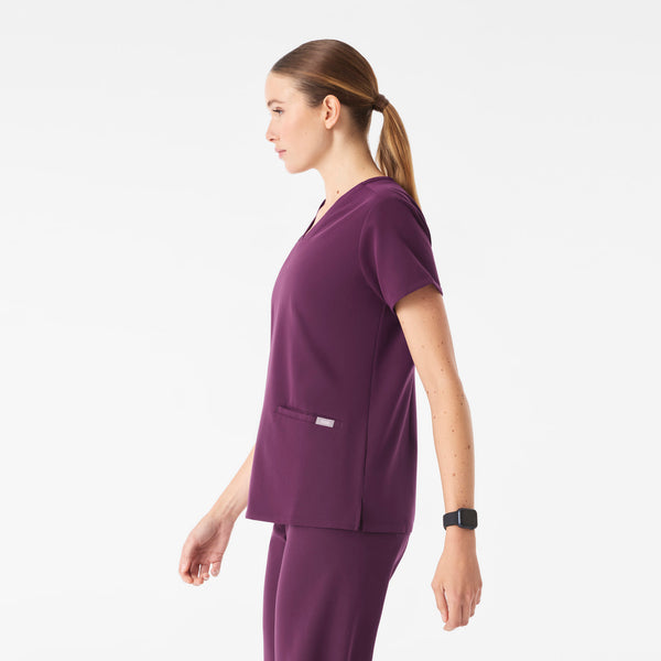 Women's Deep Purple Casma -  Scrub Top™