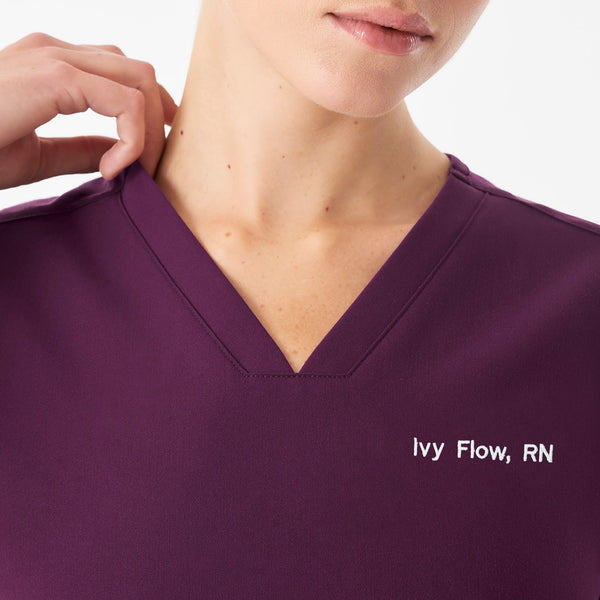Women's Deep Purple Casma -  Scrub Top™