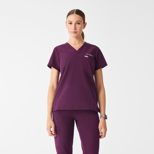Women's Deep Purple Catarina -  Scrub Top™
