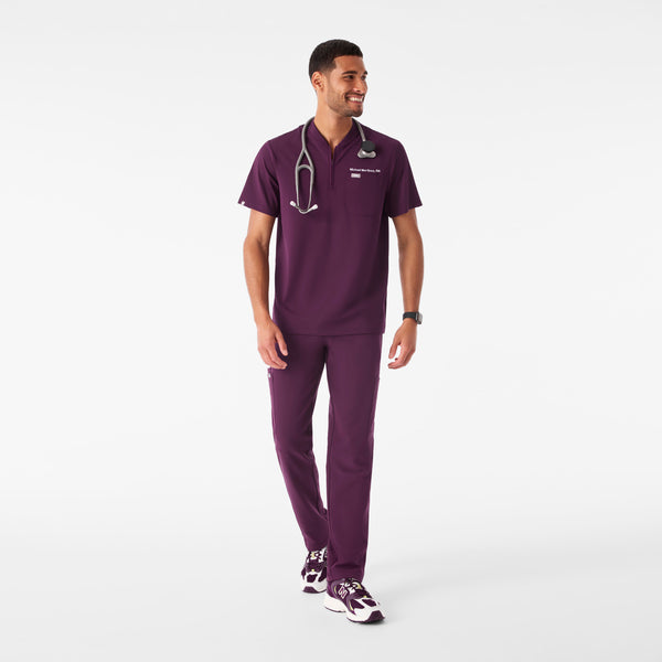Men's Deep Purple Dawes FlexKnit - ¼ Zip Scrub Top