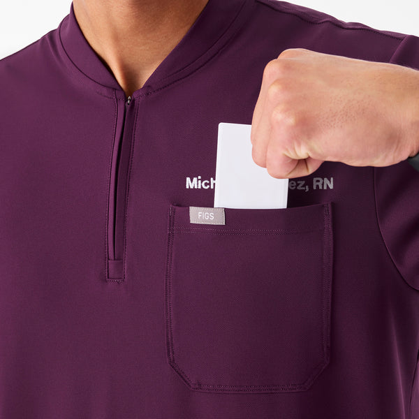 Men's Deep Purple Dawes FlexKnit - ¼ Zip Scrub Top