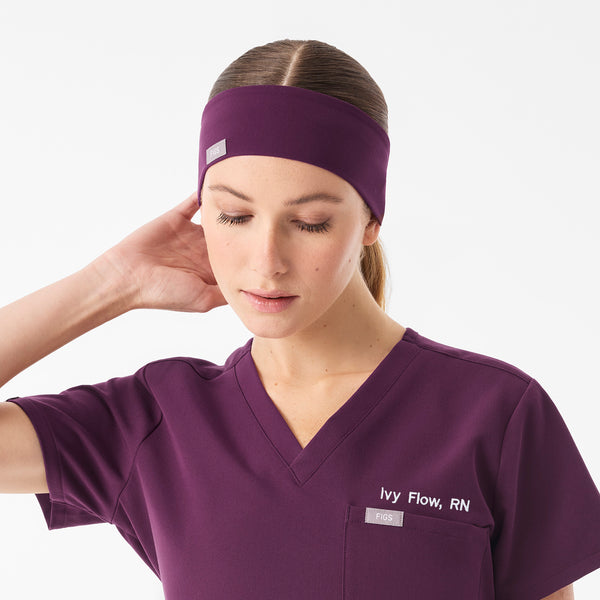 Deep Purple FIGS Cinched Headband