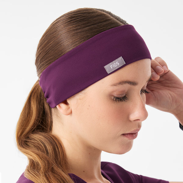 Deep Purple FIGS Cinched Headband