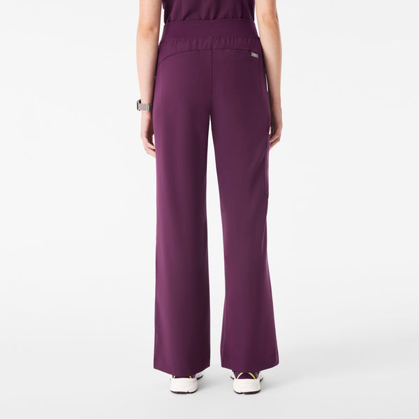 Women's Deep Purple Isabel High-Rise Wide-Leg - Tall Scrub Pant