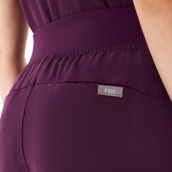 Women's Deep Purple Isabel High-Rise Wide-Leg - Tall Scrub Pant