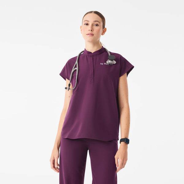 Women's Deep Purple Rafaela - Oversized Scrub Top™
