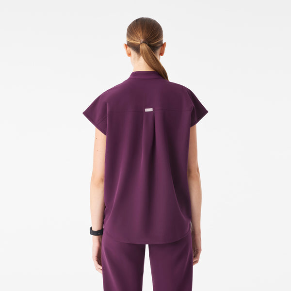 Women's Deep Purple Rafaela - Oversized Scrub Top™