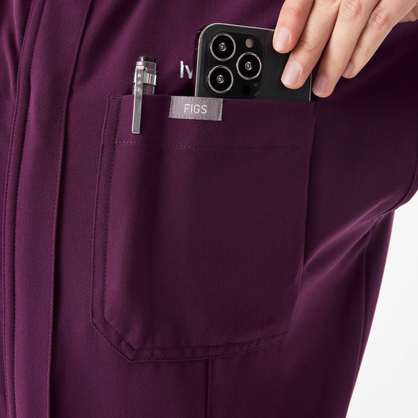 Women's Deep Purple Rafaela Wide-Leg - ScrubJumpsuit™