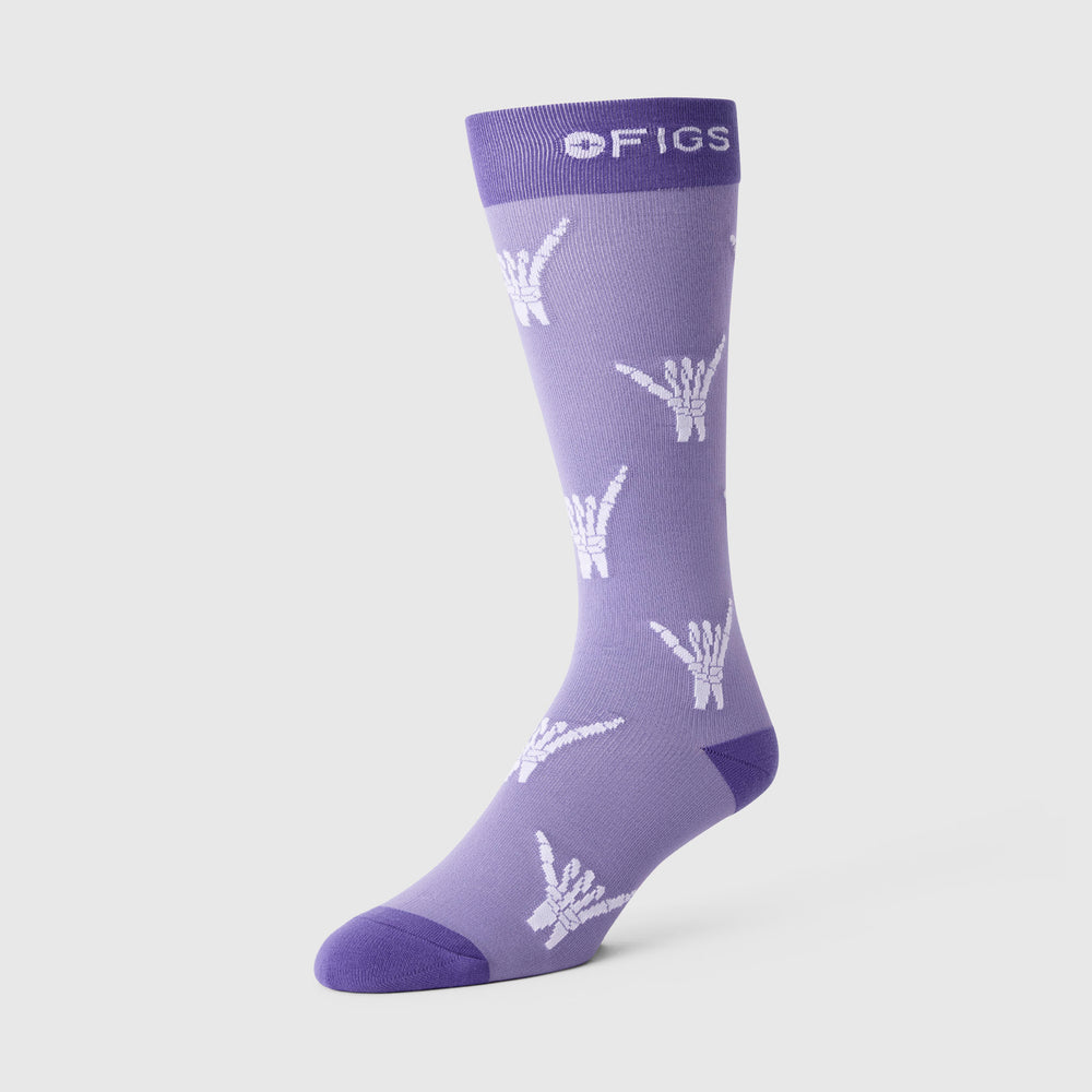 Unisex Purple Haze Bone to Be Wild - Compression Socks