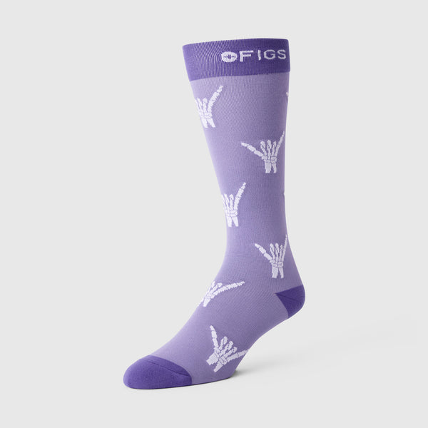 Unisex Purple Haze Bone to Be Wild - Compression Socks