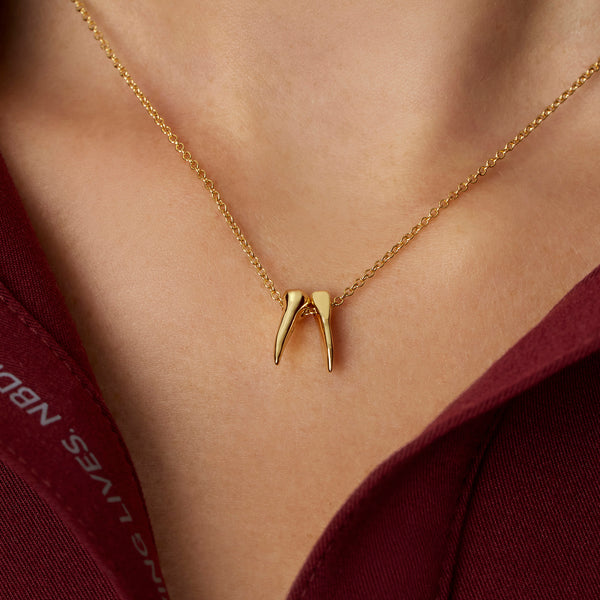 Gold Graduation Year 2025 Tooth Necklace