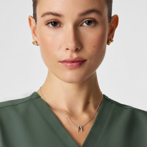 Silver Graduation Year 2027 Tooth Necklace