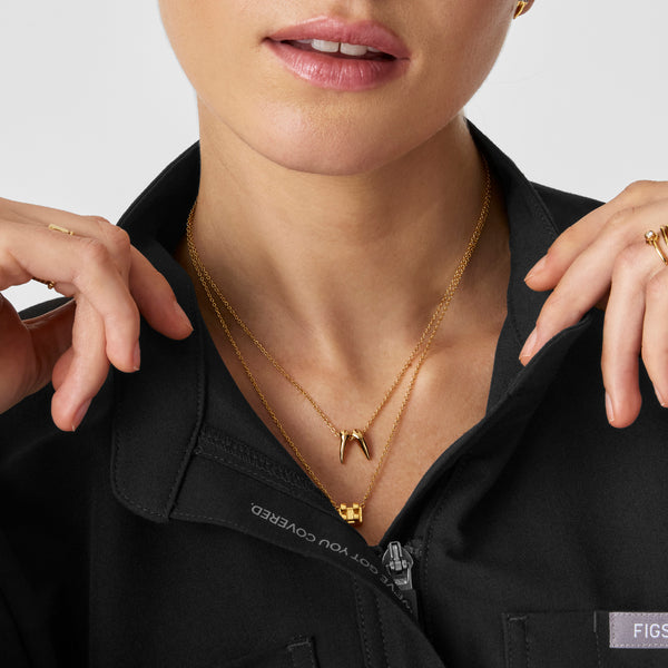 Gold Graduation Year 2028 Tooth Necklace