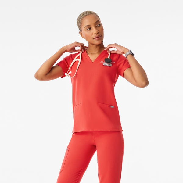 Women's Hibiscus Casma -  Scrub Top™