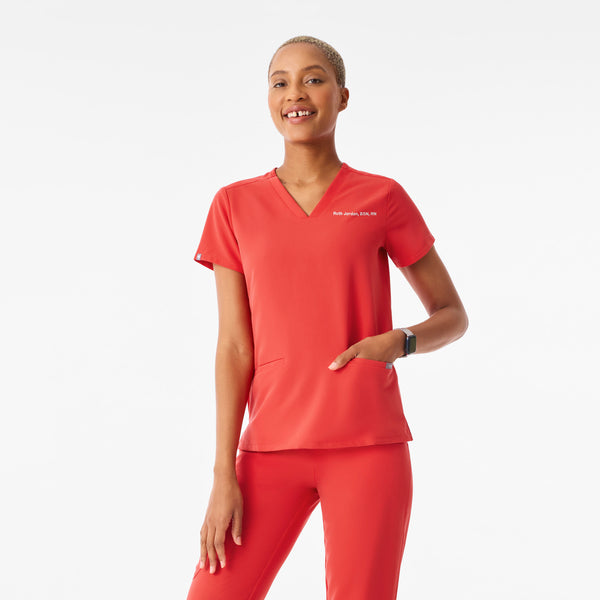 Women's Hibiscus Casma -  Scrub Top™