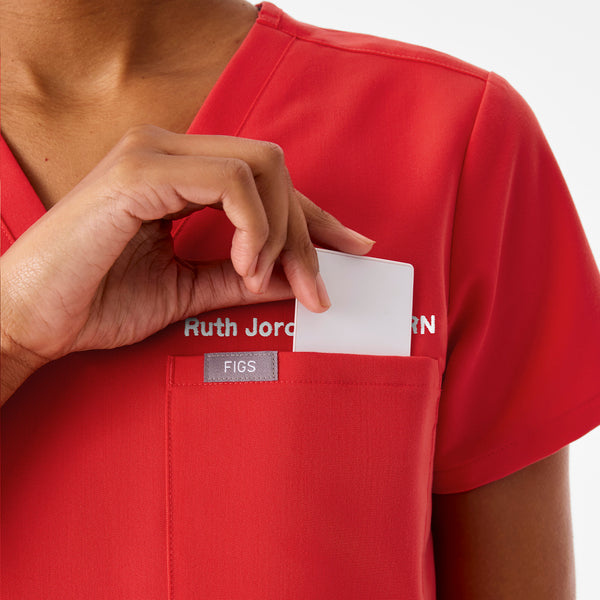 Women's Hibiscus Catarina Petite -  Scrub Top™