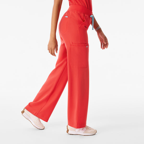 Women's Hibiscus Isabel High-Rise Wide-Leg - Petite Scrub Pant