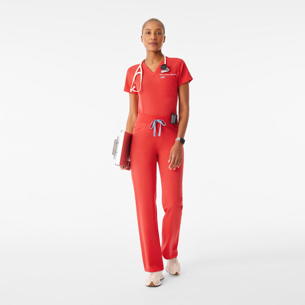 Women's Hibiscus Livingston High-Rise- Straight-Leg Scrub Pant™