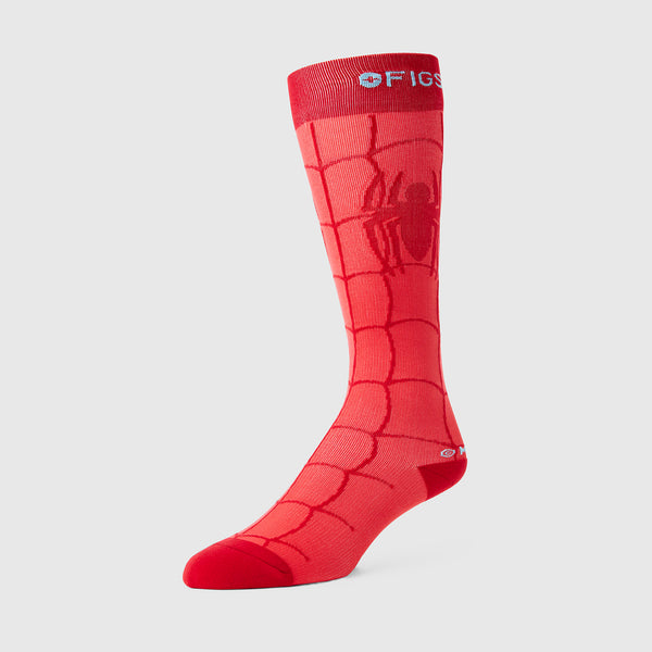 Unisex Hibiscus Marvel™ | FIGS Spidey Suit - Compression Socks