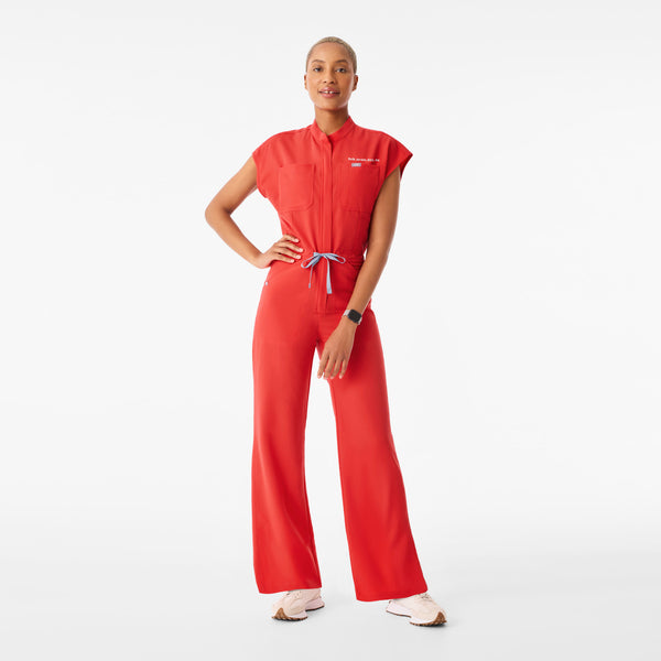 Women's Hibiscus Rafaela Wide-Leg - Petite ScrubJumpsuit™