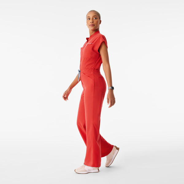 Women's Hibiscus Rafaela Wide-Leg - Petite ScrubJumpsuit™