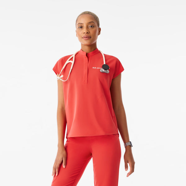 Women's Hibiscus Rafaela - Oversized Scrub Top™