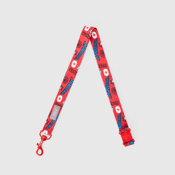 Hibiscus Spider-Man Printed Lanyard