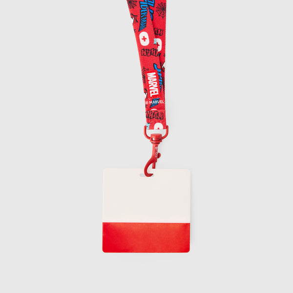 Hibiscus Spider-Man Printed Lanyard